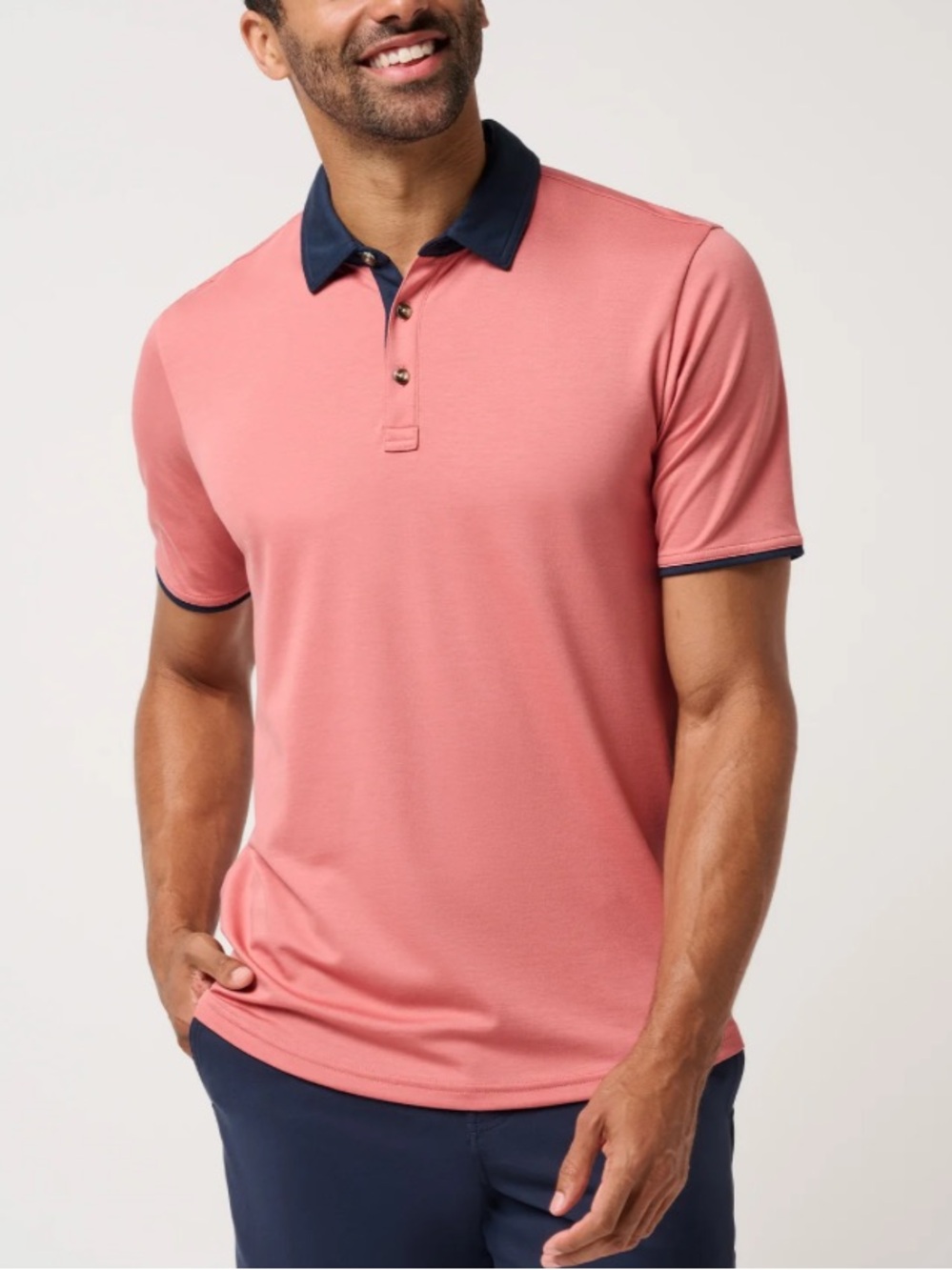 Travis Mathew All Day Social Club Polo Brick Dust NWT